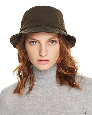 barbour waxed bucket hat