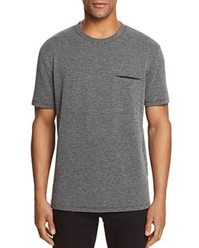 Shop Hugo Dellot Honeycomb-pattern Tee In Charcoal Gray