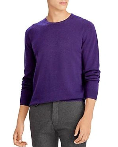 Shop Polo Ralph Lauren Crewneck Cashmere Sweater - 100% Exclusive In Purple