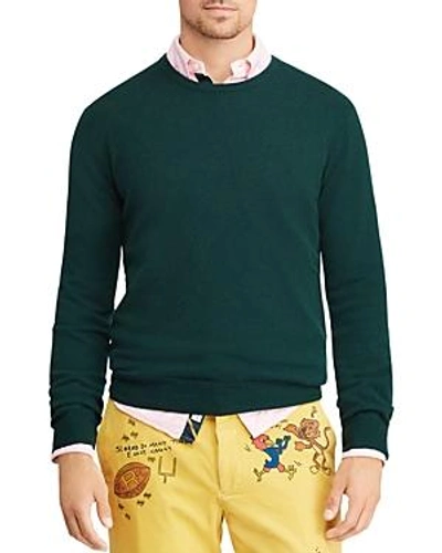 Shop Polo Ralph Lauren Crewneck Cashmere Sweater - 100% Exclusive In Green