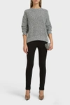 HELMUT LANG DISTRESSED COTTON-BLEND SWEATER,695289