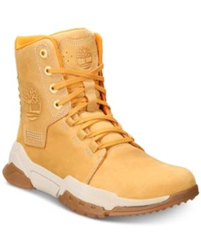 Shop Timberland Men's City Force Leather Boots Men's Shoes In Wheat Nubuck