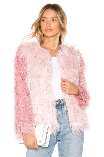 Shop Nbd X Naven Evelin Coat In Tonal Pink Mauve
