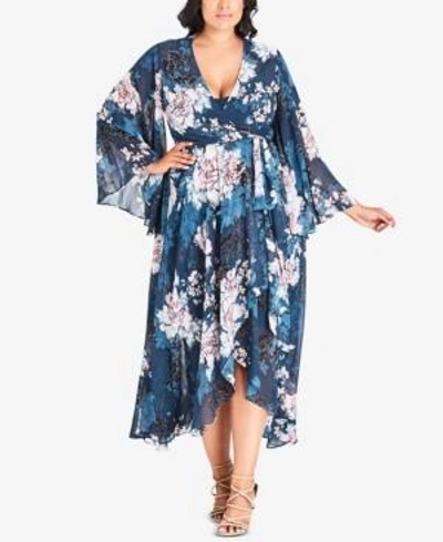 Shop City Chic Plus Size Jade Blossom High-low Dress