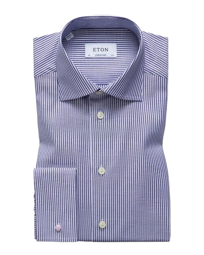 Shop Eton Contemporary Fit Stripe Dress Shirt In Nocolor