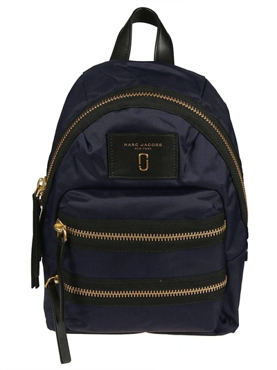 Shop Marc Jacobs Biker Mini Backpack In Midnight Blue