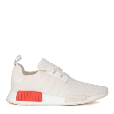 Adidas Originals Sneaker Adidas Nmd R1 Bianca In Filato In  Neutral/white/lush Red | ModeSens