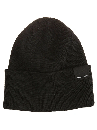 Shop Canada Goose Fitted Beanie In Black