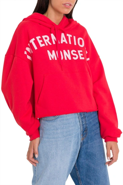 Shop Monse International  Hoodie In Rosso