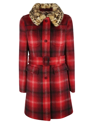 Shop N°21 Checked Coat In Square