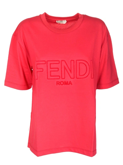 Shop Fendi Front Logo T-shirt