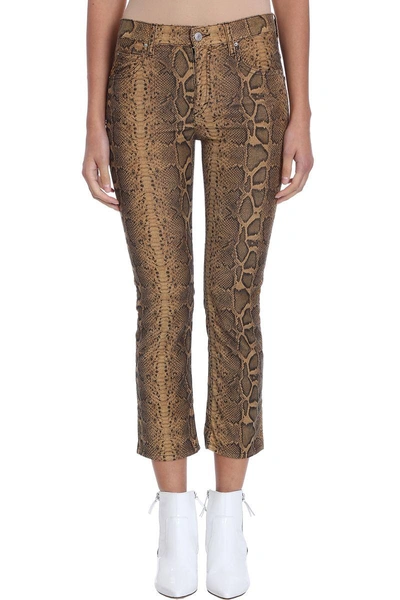 Shop Isabel Marant Étoile Cotton Trousers Animalier Stamp Apolo Pants