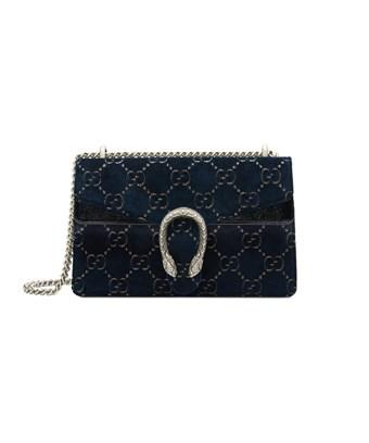 blue velvet gucci bag