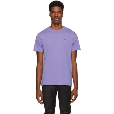 Shop Ps By Paul Smith Purple Zebra T-shirt In 52.lilac
