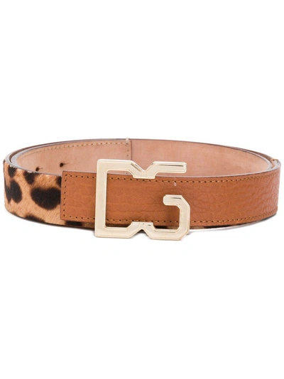 Shop Dolce & Gabbana Vintage 1990's Leopard Print Belt - Neutrals