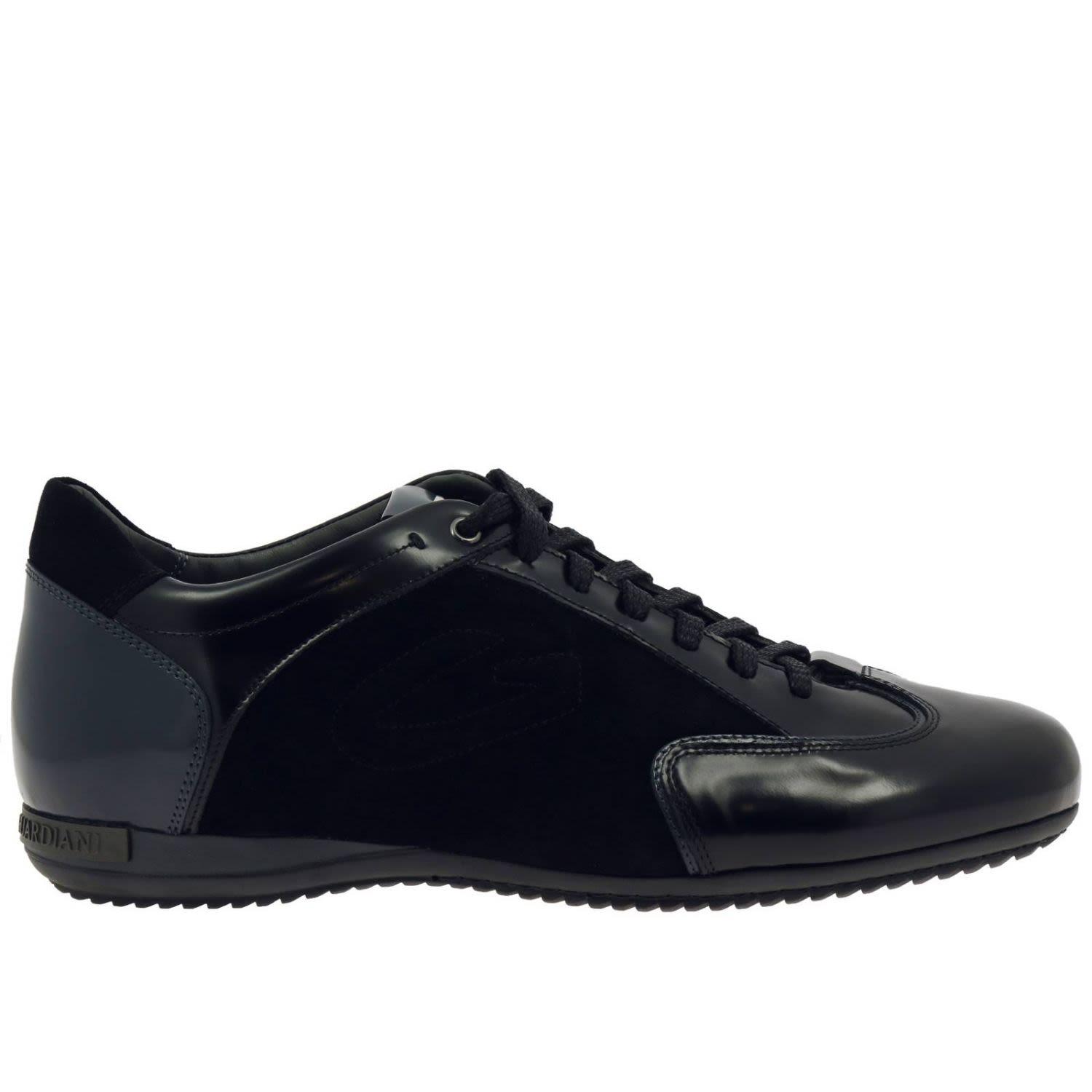 Alberto Guardiani Guardiani Sneakers Shoes Men Guardiani In Black | ModeSens