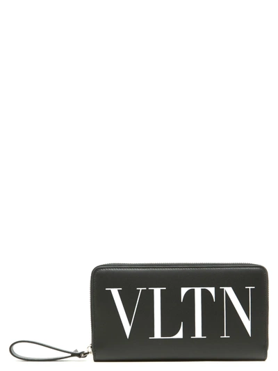 Shop Valentino Garavani 'vlnt' Wallet In Black