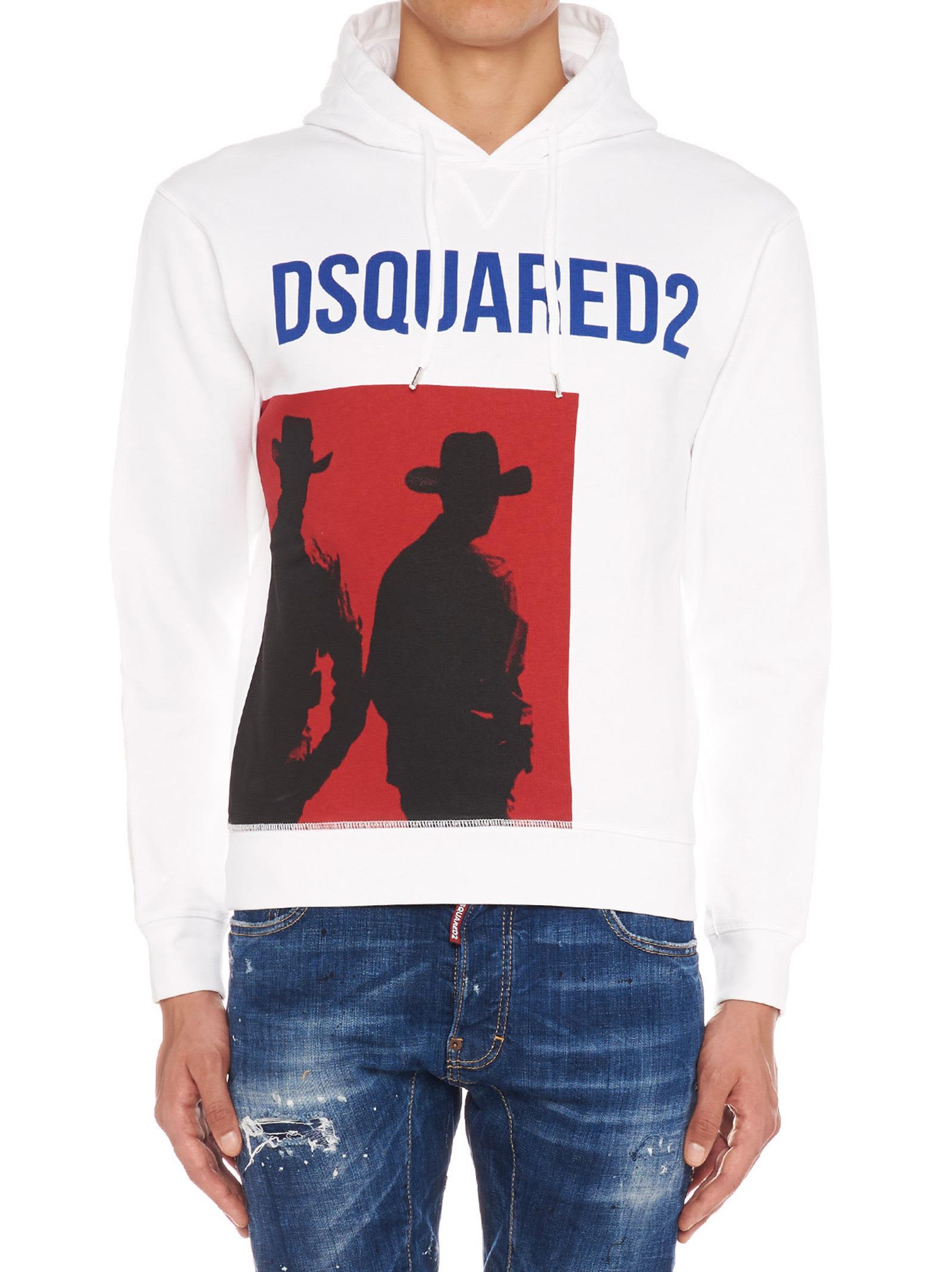 Dsquared2 'cowboy' Hoodie In 100 White | ModeSens