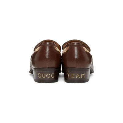 Shop Gucci Beige High Loomis Loafers In 2270 Beige