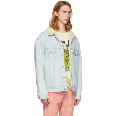 Shop Gucci Blue Paramount Pictures® Edition Denim Jacket In 4048 Blue