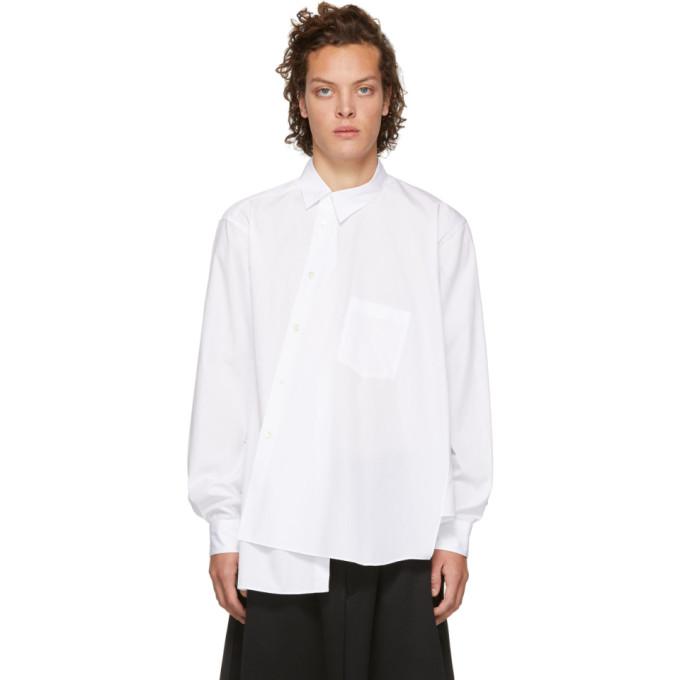 comme des garcons homme plus asymmetric shirt