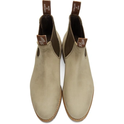Shop R.m.williams R.m. Williams Grey Comfort Turnout Chelsea Boots In Eucalypt