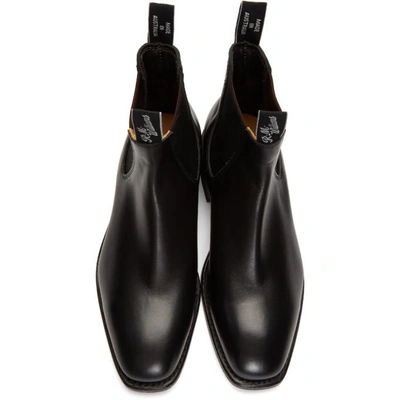 Shop R.m.williams R.m. Williams Black Craftsman Chelsea Boots