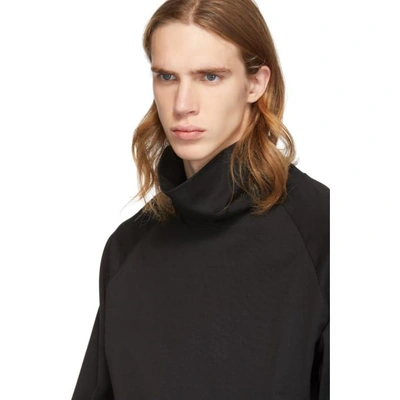 Shop Diet Butcher Slim Skin Black Back Shirring Turtleneck In 90-black