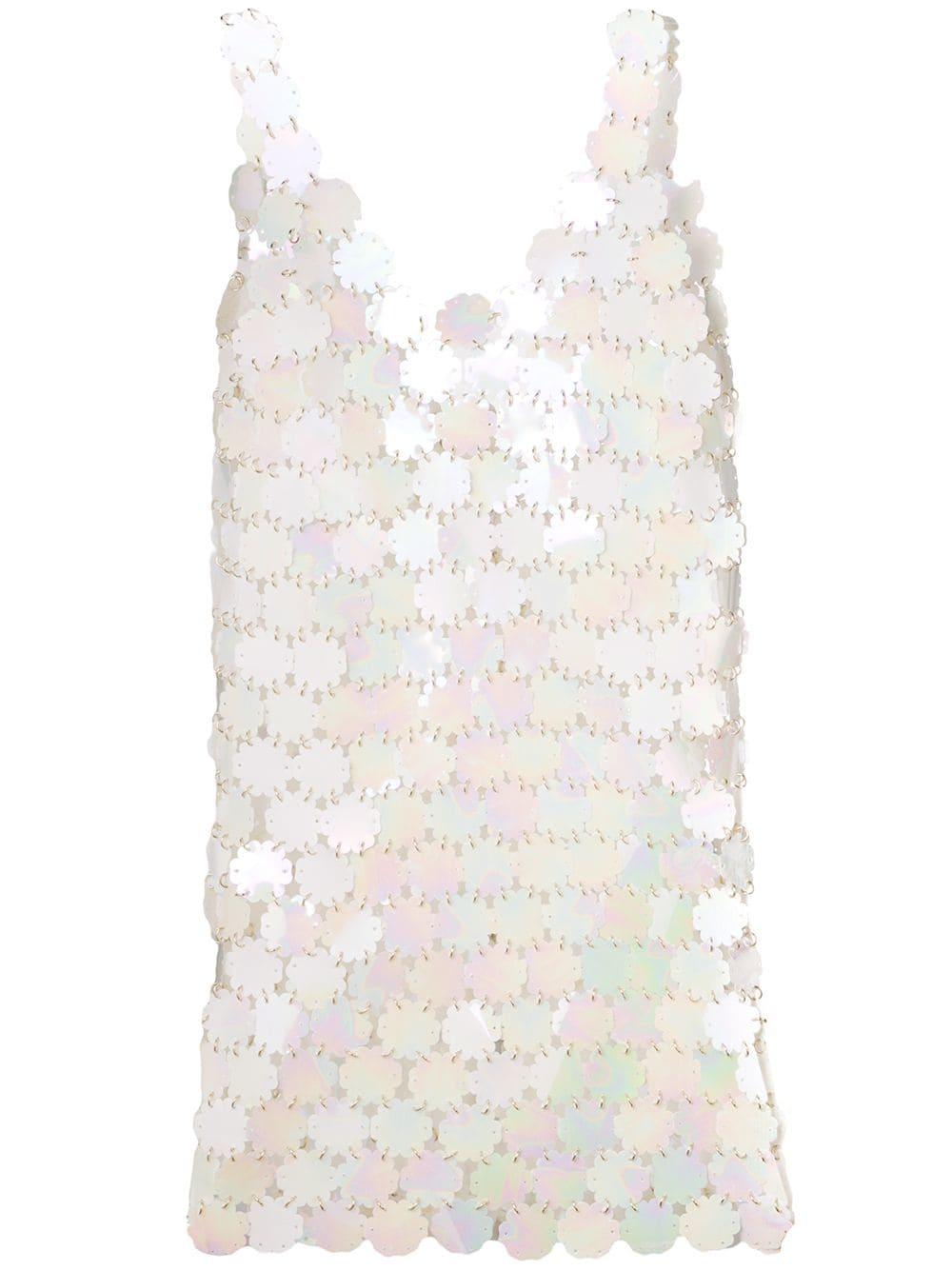 paco rabanne white dress