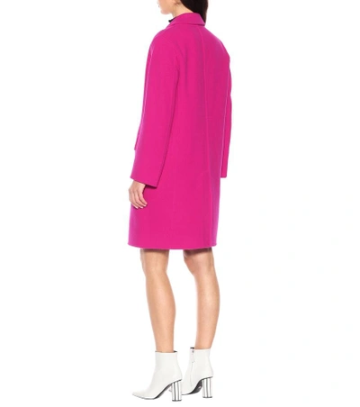 Shop Marc Jacobs Oversized Wool-blend Coat In Pink
