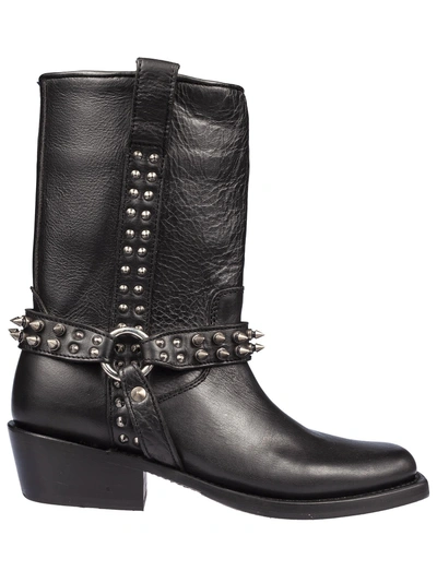 Shop Ash Nelson Boots In Black/natural