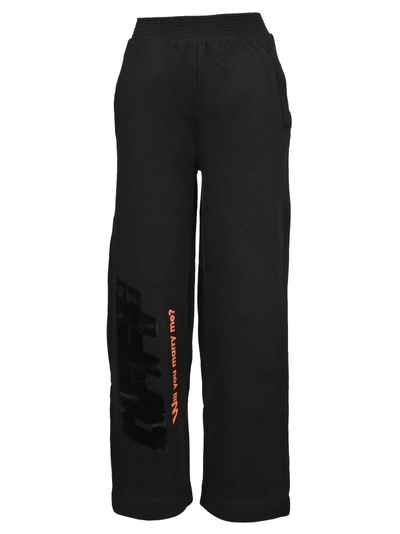 Shop Off-white Off White Modern Obstacles Sweat Pants In Blac/black