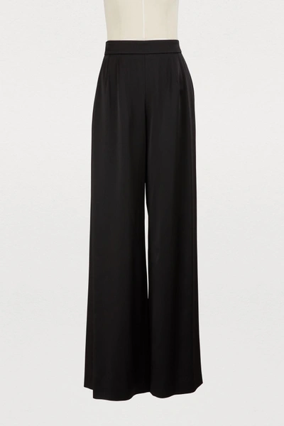 Shop Pallas Pants With Satin Bands In Black
