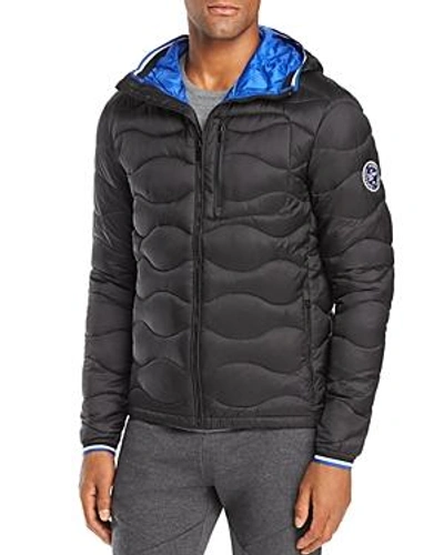 Shop Superdry Wave-quilted Puffer Jacket In Black