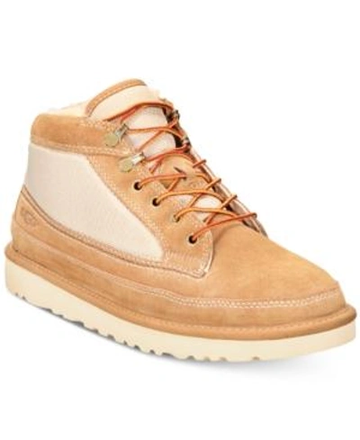 Shop Ugg Men's Highland Field Water-resistant Boots Men's Shoes In Chestnut