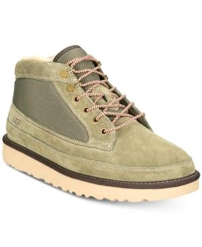 Shop Ugg Men's Highland Field Water-resistant Boots Men's Shoes In Moss Green