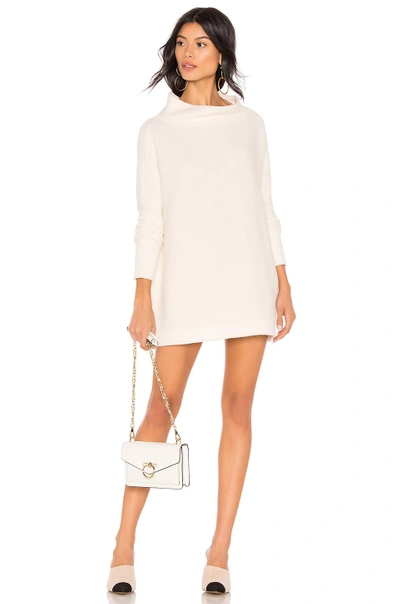 Shop Free People Ottoman Slouchy Tunic Sweater Dress In Ivory