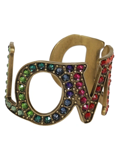 Shop Gucci Loved Bracelet In Multicolor