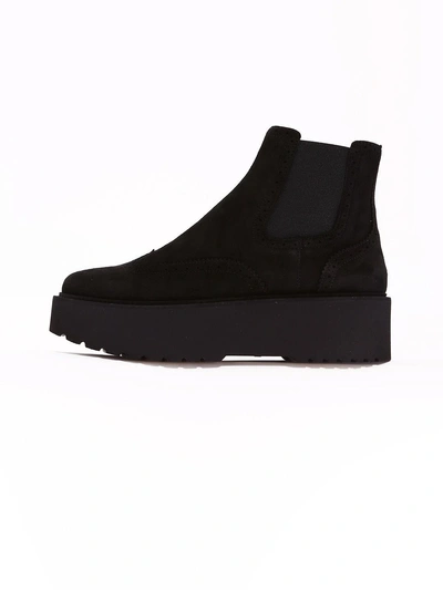 Shop Hogan Ankle Boot Black Suede