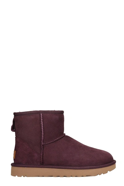 Ugg Mini Classic Boots In Bordeaux | ModeSens