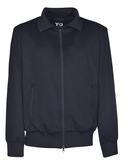 Shop Y-3 Zip-up Jacket In Black