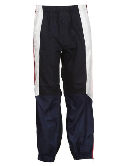 Shop Givenchy Classic Track Trousers In Navy