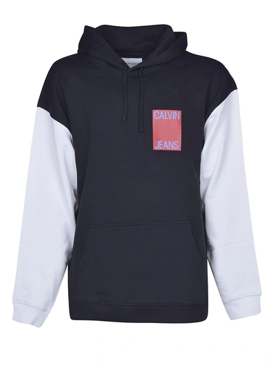 Shop Calvin Klein Jeans Est.1978 Printed Hoodie In Black