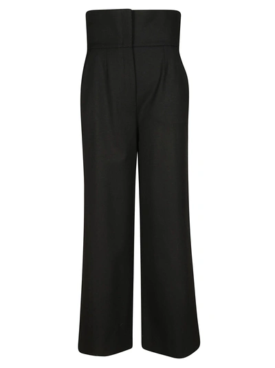 Shop Dolce & Gabbana Tailored High-waisted Trousers In Nero
