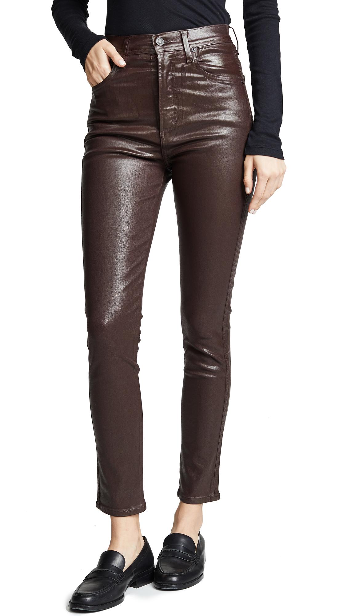 agolde roxanne leatherette