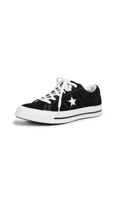 Shop Converse One Star Ox Sneakers In Black