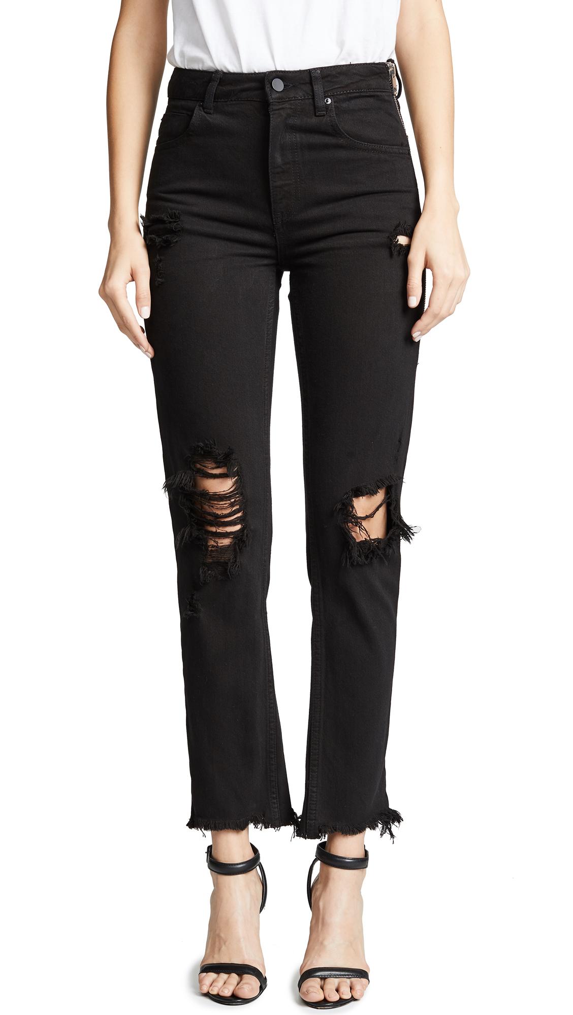 alexander wang jeans zipper