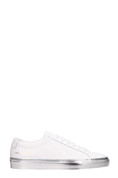 Shop Common Projects Achilles Low White Leather Sneakers