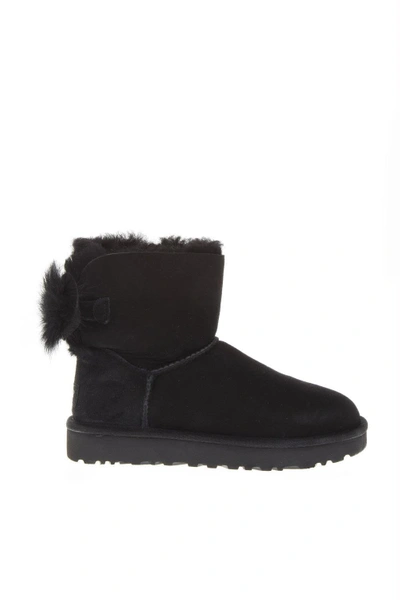 Shop Ugg Fluff Black Mini Boots