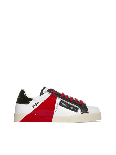 Shop Dolce & Gabbana Portofino Sneakers In Basic